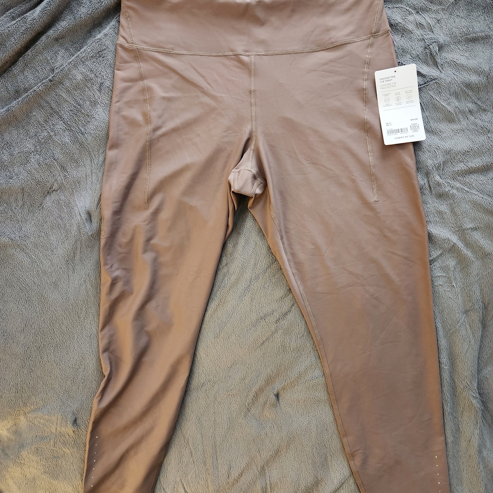 Athleta Pacesetter 7/8 Leggings Pyrite XL